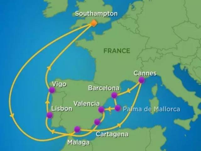 如果是加上西地中海的航线,都玩下来差不多要两周时间.图片