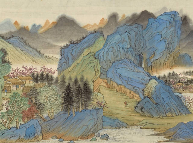青绿山水画题材多以山居为主题,具备儒者士气,极强