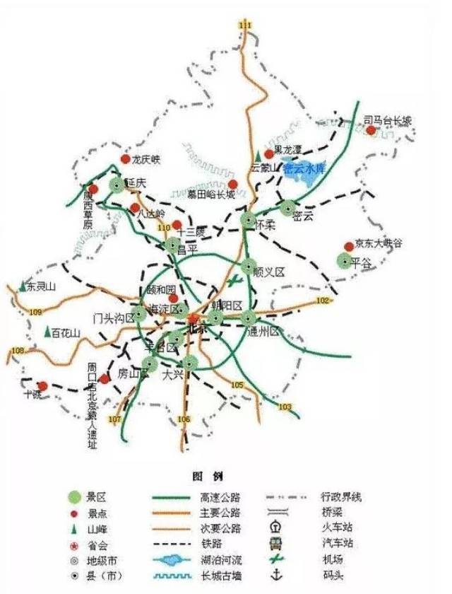 北京旅游地图