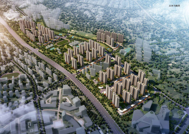 (南昌新建区新建城项目鸟瞰图)