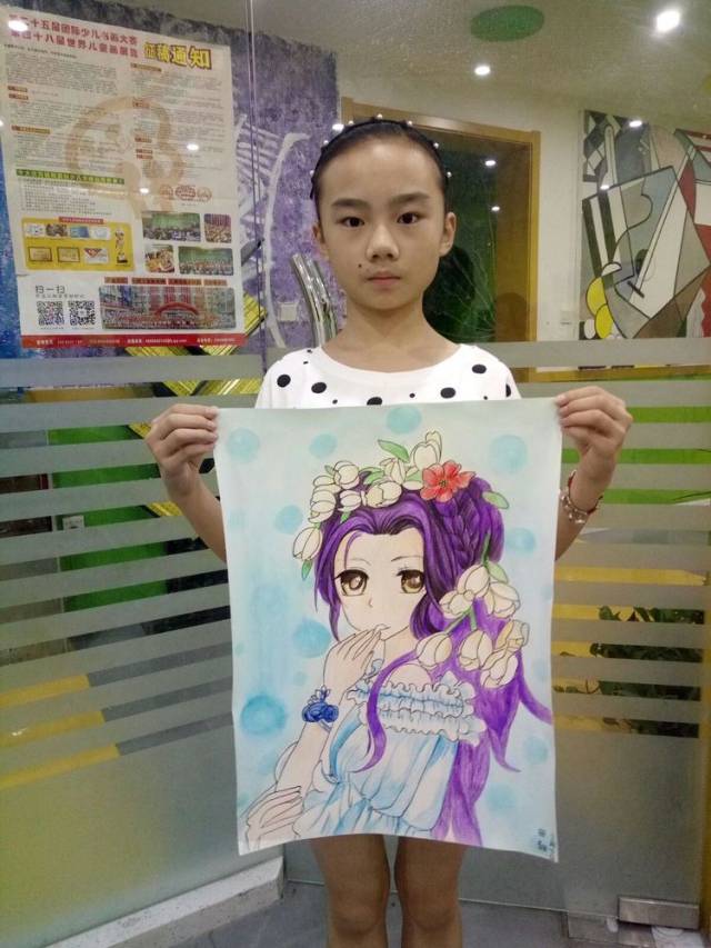 作品名称:动漫人物水粉表现