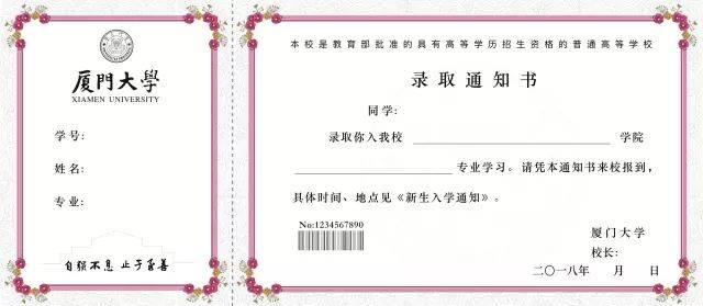 厦门大学录取通知书设计大赛网络投票火热启动