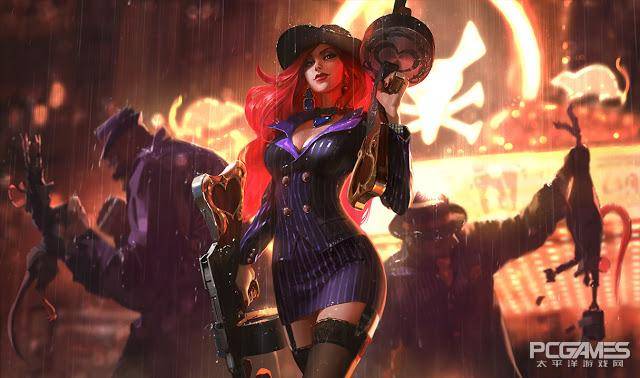 lol测试服:厄运小姐赏金猎人插画更新