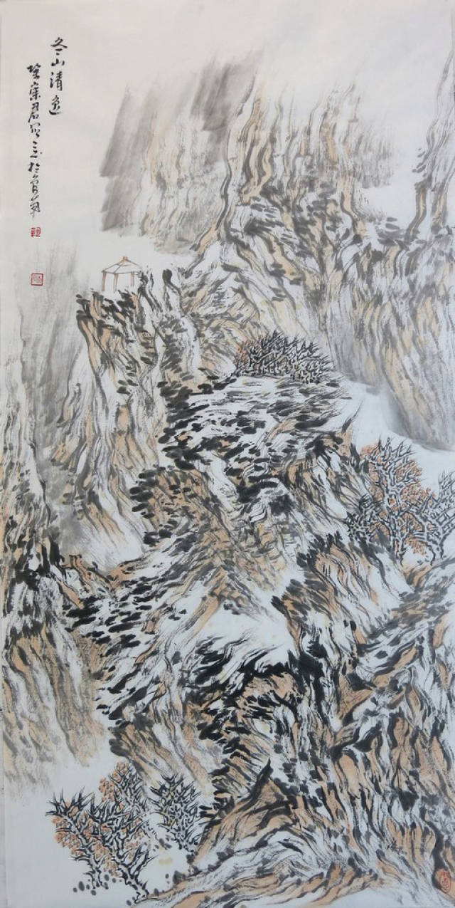 心游万仞 神骛八极-著名画家巩崇君作品赏析