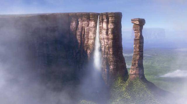 《飞屋环游记》:片中的天堂瀑布就是委内瑞拉的天使瀑布.