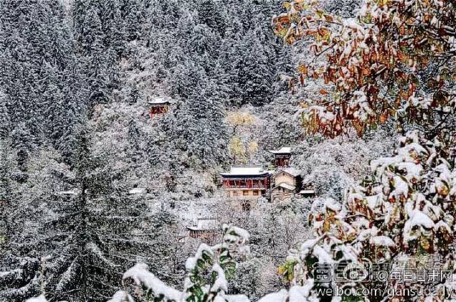 逛一次雪景中的兴隆山