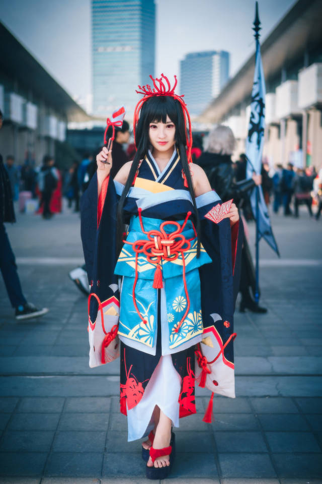 和服 少女 阴阳师 彼岸花 cosplay