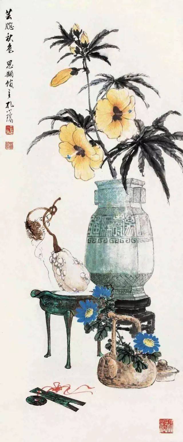 丹青妙笔|孔小瑜与博古画(130幅清晰大图)