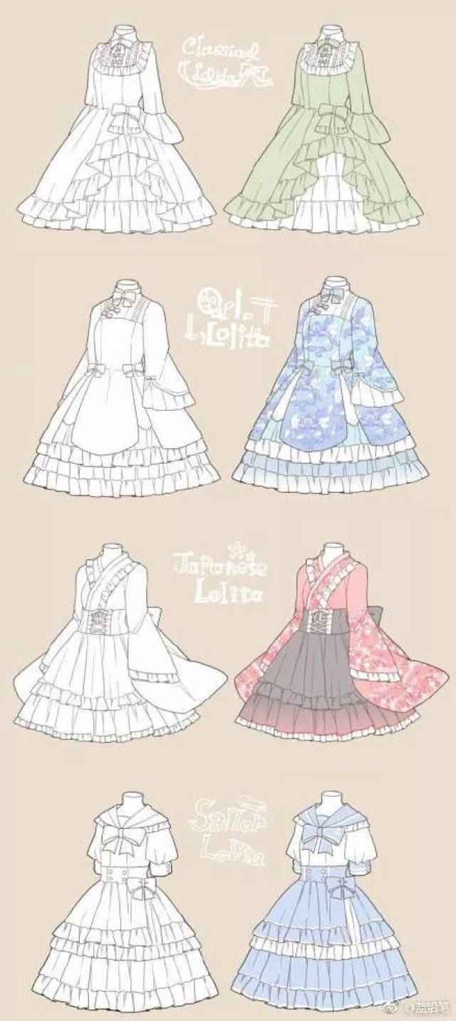 每一天,都要做一个小公主 | lolita小裙子画法
