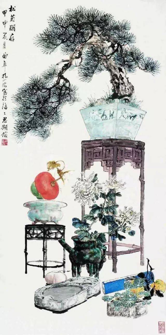 丹青妙笔|孔小瑜与博古画(130幅清晰大图)