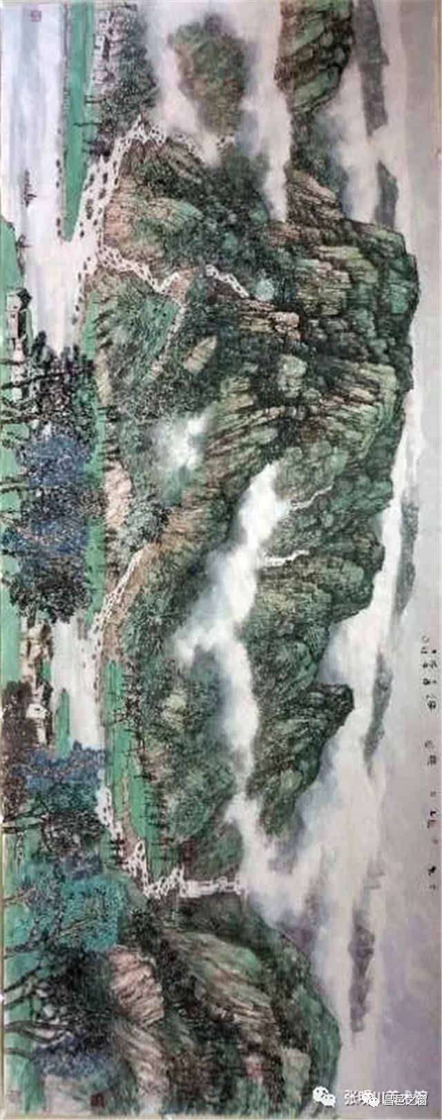 大颂江山——张明川巨幅山水画