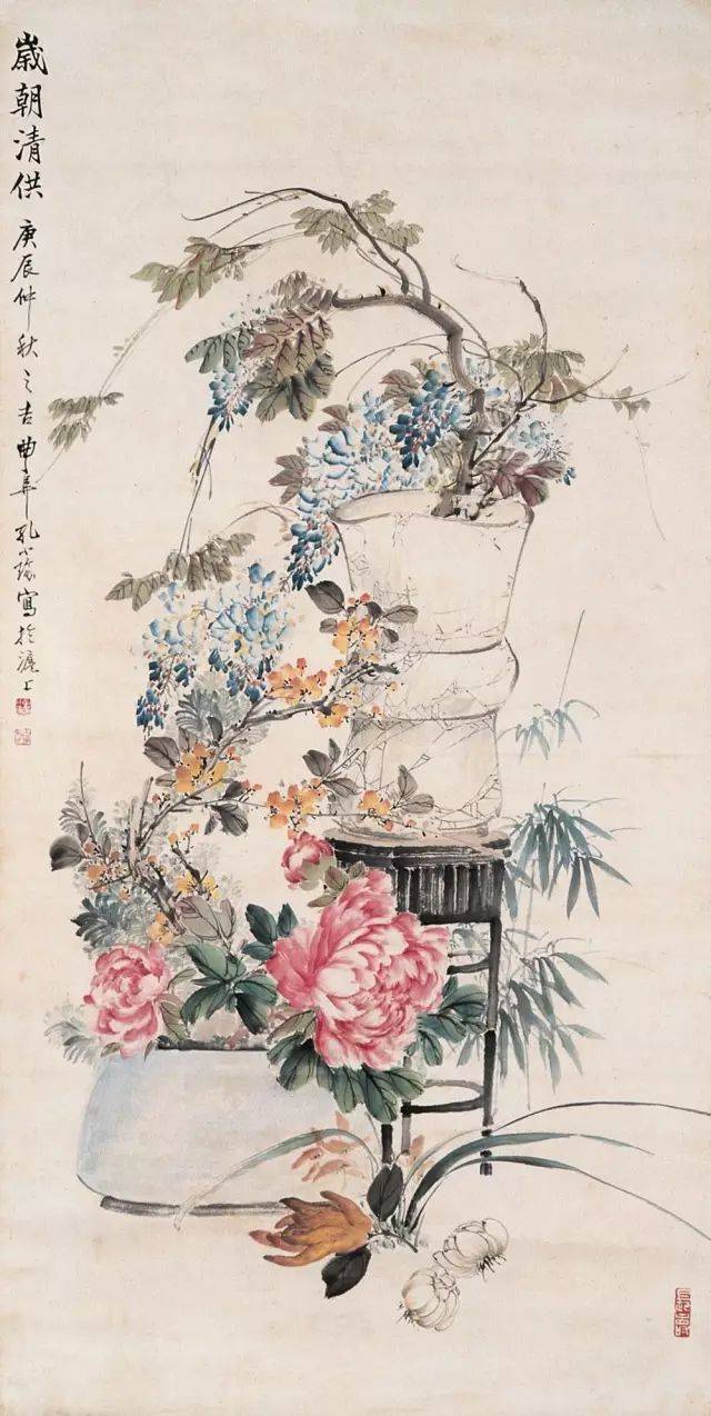 丹青妙笔|孔小瑜与博古画(130幅清晰大图)