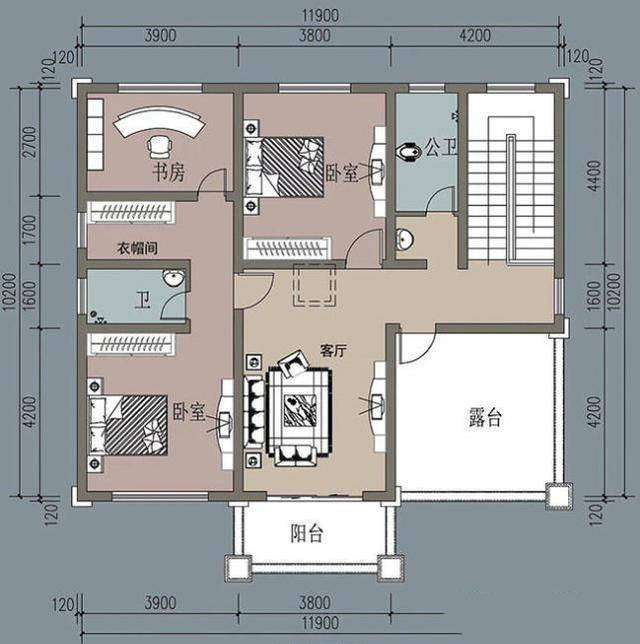 11米x12米房屋设计图