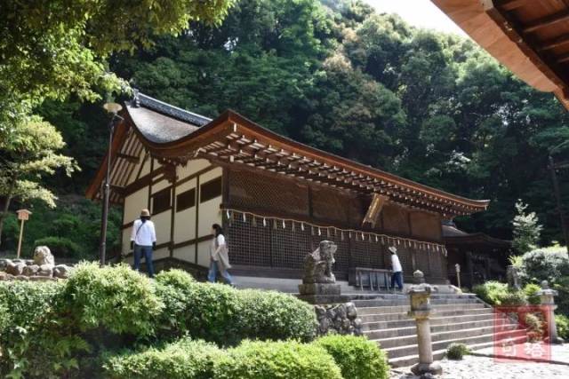 【日本大津石山寺的树皮屋顶大殿】
