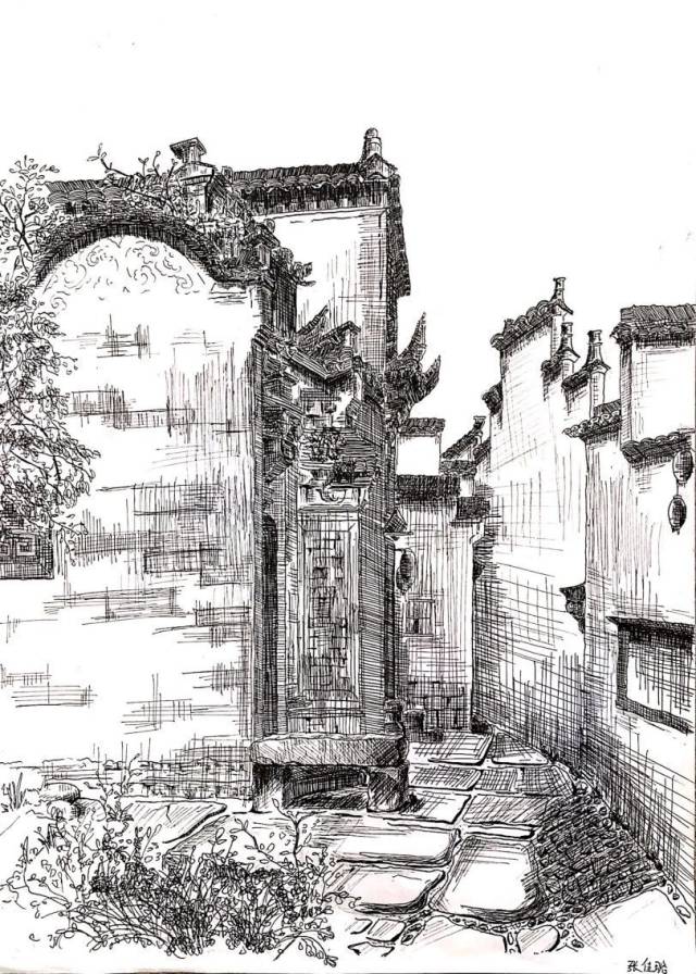 感受徽派建筑的美——我校建筑学专业161班去安徽写生