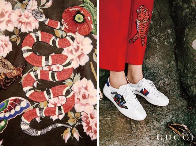 gucci 2016假日献礼系列中,曾以gucci garden为灵感线索,在诗意的镜头