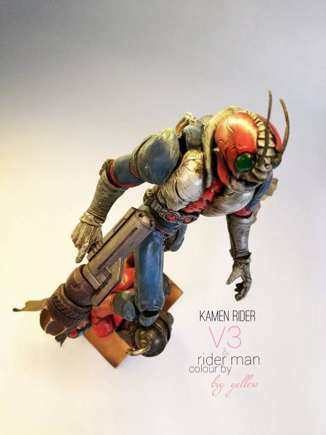 【佳作】sic假面骑士v3 riderman手涂重涂