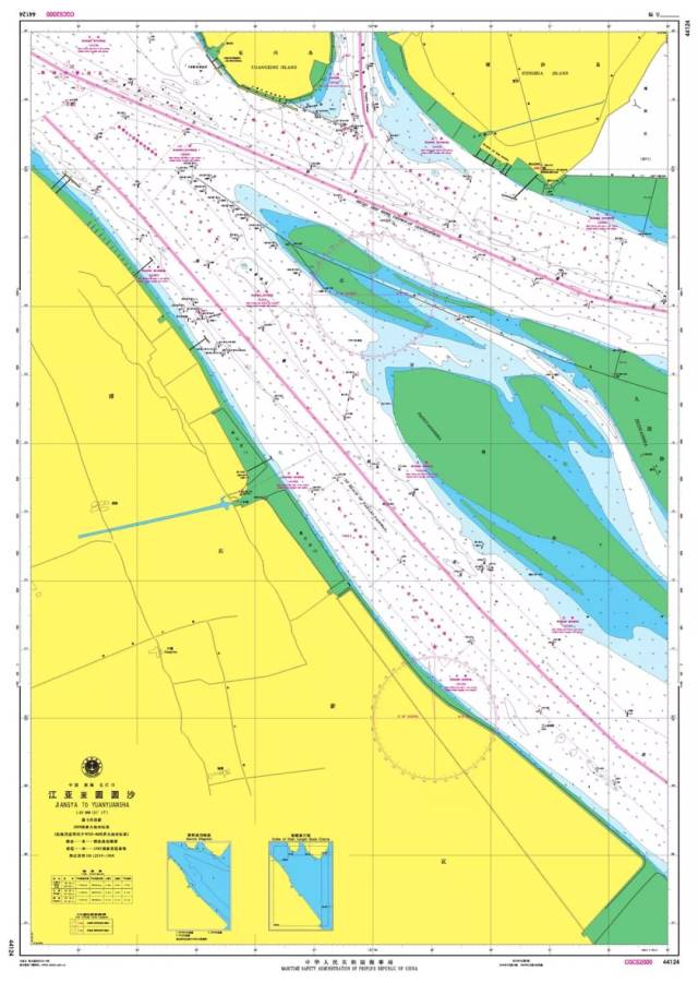 海图发布 长江口深水航道,长江口深水航道,长江口深水航道,江亚至