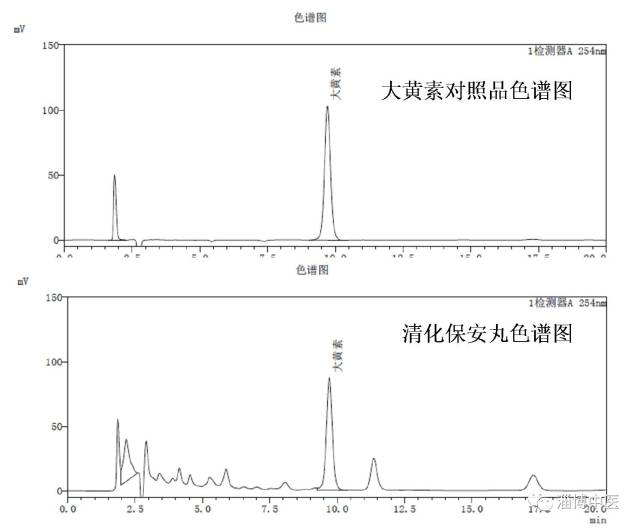 粉末特征典型;薄层色谱斑点清晰;定量检测每1g含大黄和虎杖以大黄素计