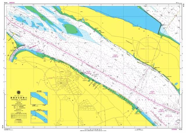 海图发布: 长江口深水航道,长江口深水航道,长江口深水航道,江亚至