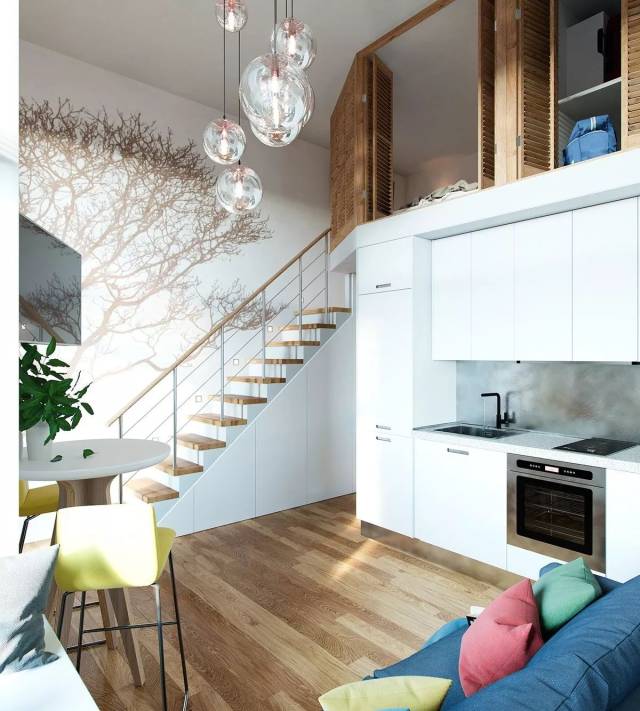 25款挑高客厅设计案例,单身公寓装修参考