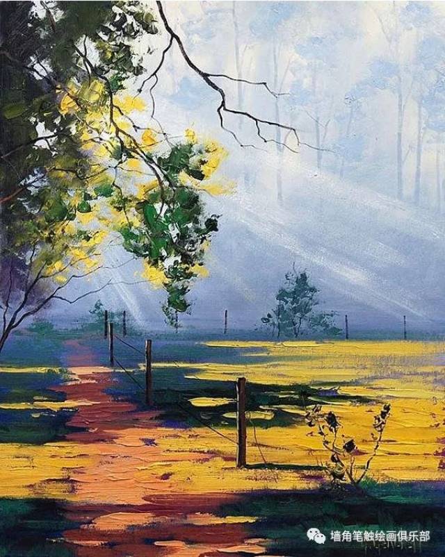 gercken充满阳光味道的风景油画