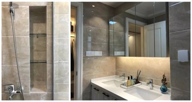 淋浴房壁龛设计 定制浴柜镜柜