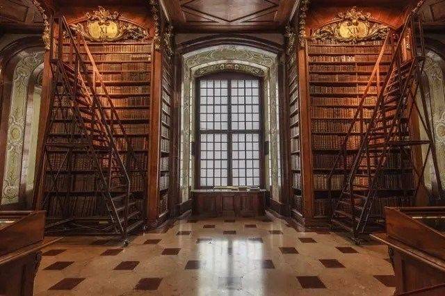 对,你没看错,这就是奥地利的图书馆