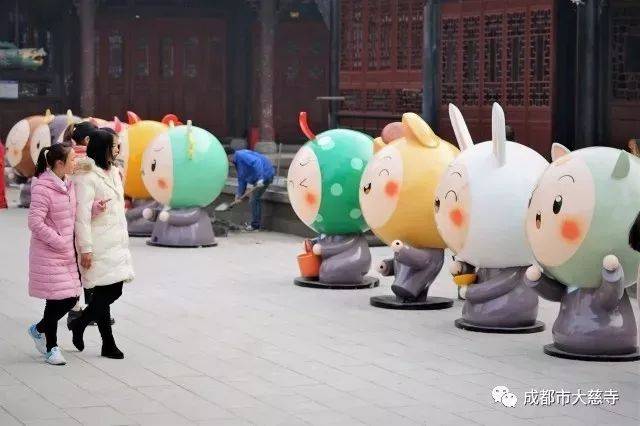 超萌！12生肖萌宝亮相大慈寺，快来寻找你的小代表！