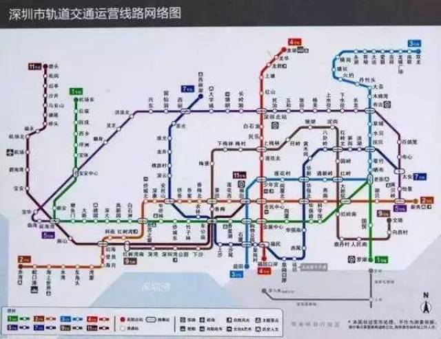 这个是深圳2030年的地铁规划.16条路线.遍布整个深圳.