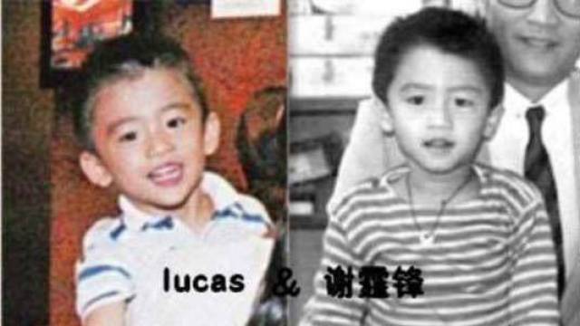 大儿子lucas小时候和谢霆锋长得一模一样,非常帅气可爱.