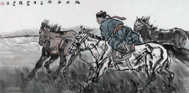 付向宏:蒙古族人物画创作的高手