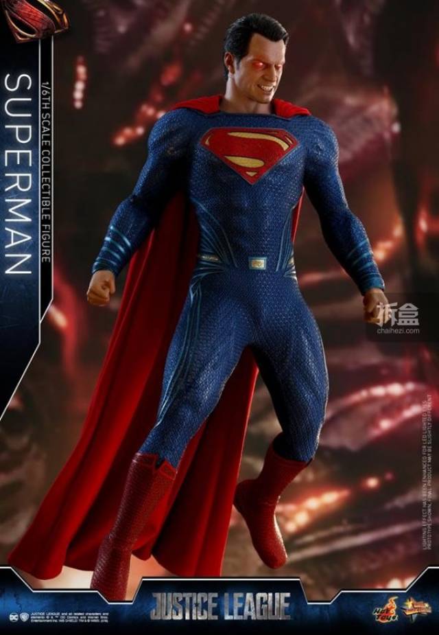hottoys dc电影《正义联盟》超人 1:6 双头雕珍藏人偶