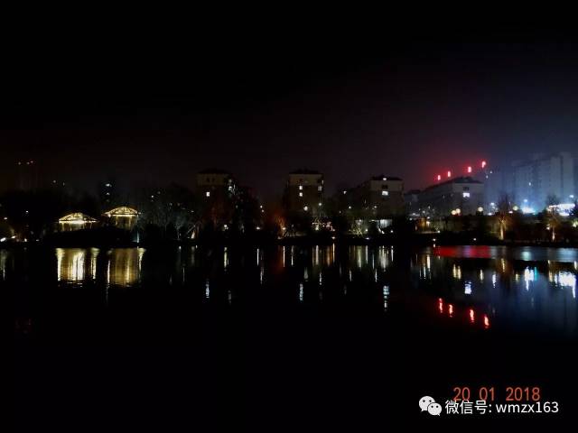 小山城夜景——五莲人工湖