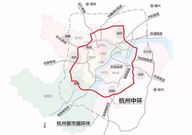 连接富阳的"杭州中环"今年开工!来看这条免费绕城的线路走向