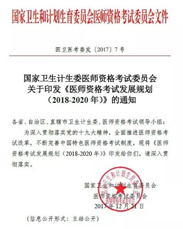 国家卫计委:未来3年乡村全科医师考试将发生翻天覆地变化?