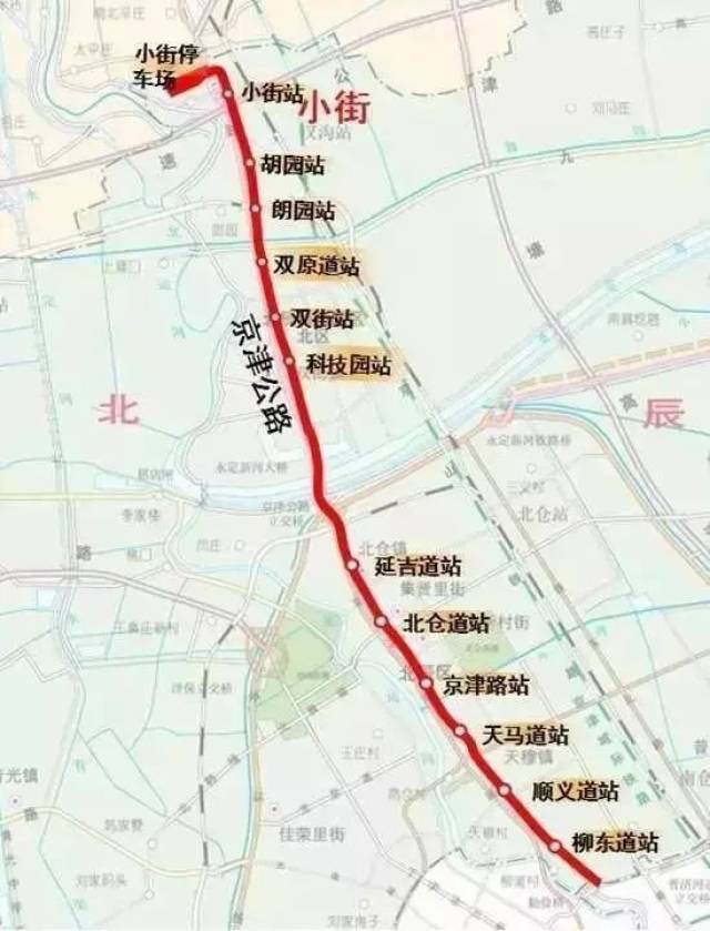 33  一期工程线路全长20公里,设站18站,沿线经西青,南开,和平,河西