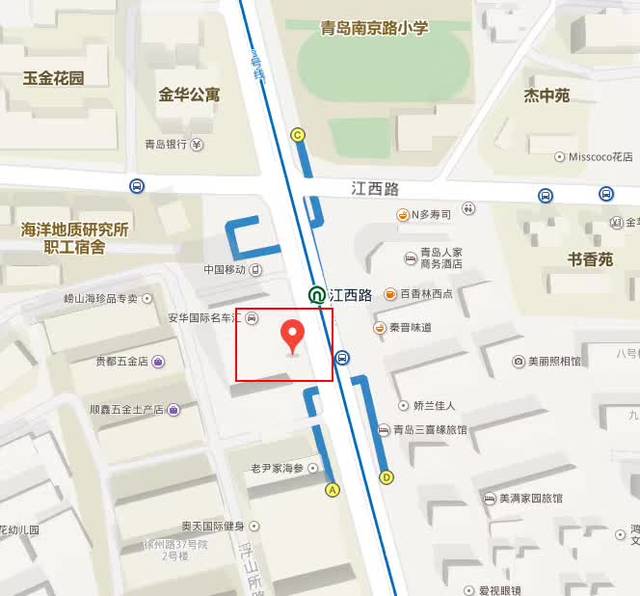 18 / 01 / 22 青岛南京路店, 位于市南区中心地带 紧邻地铁三号线