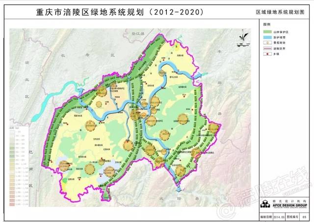 涪陵绿地系统规划实施了!涪陵将会如此美