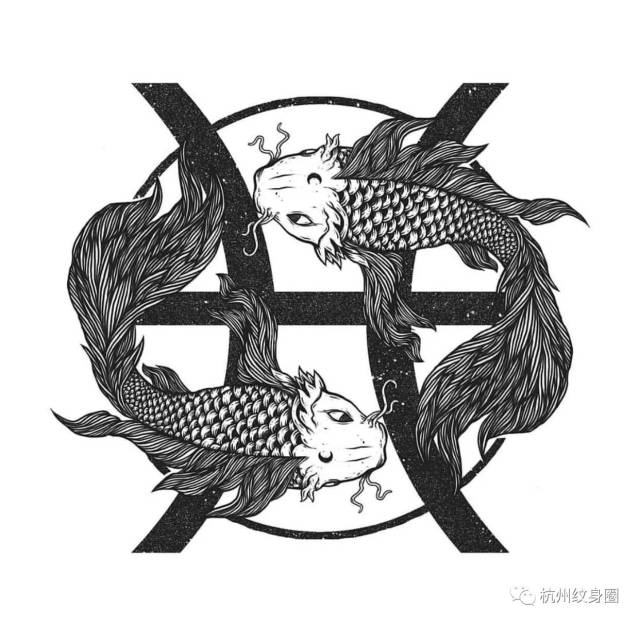 tattoo | 纹身素材: 双鱼座(pisces)