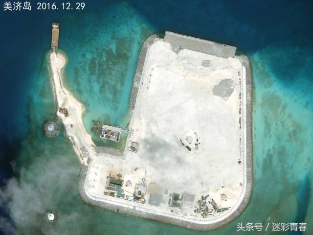 南沙美济岛最新高清卫星照曝光