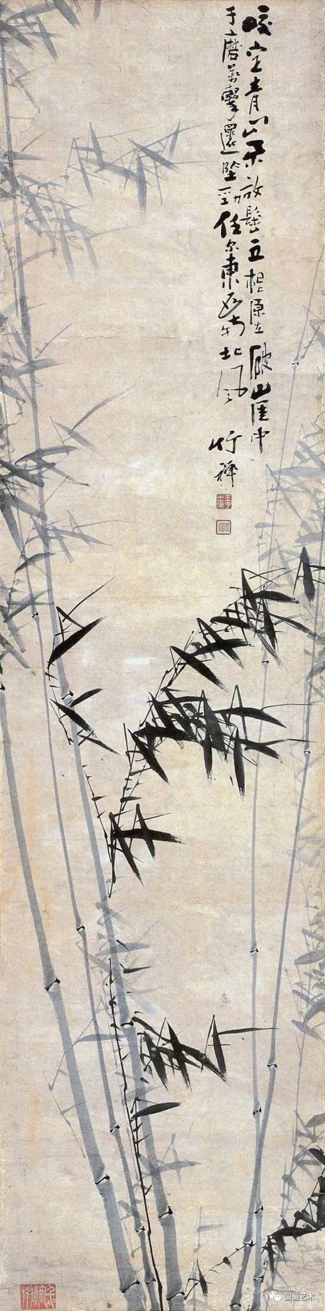 清代画僧竹禅画竹,姿态万千,禅意十足