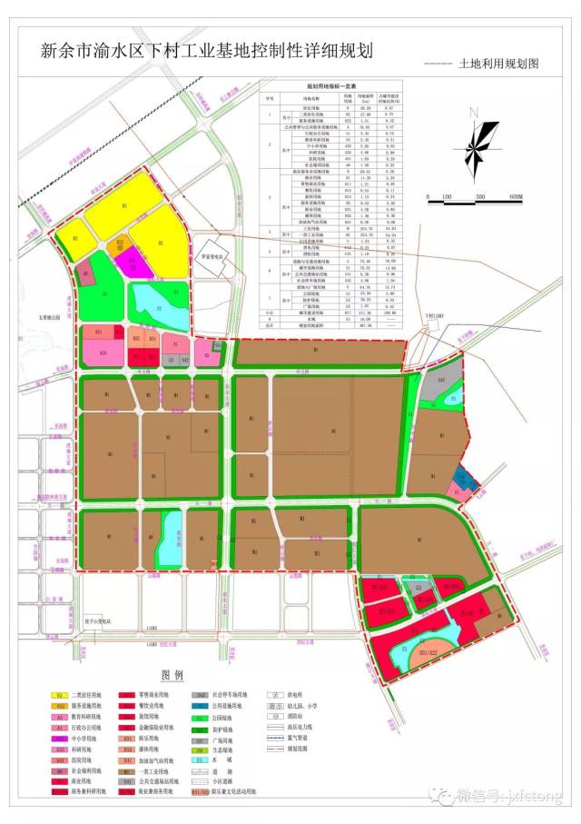 《新余市渝水区下村工业基地控制性详细规划》批后公示