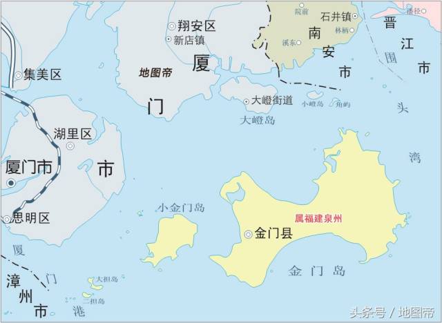 高清福建地图,猜猜金门岛属哪个市?