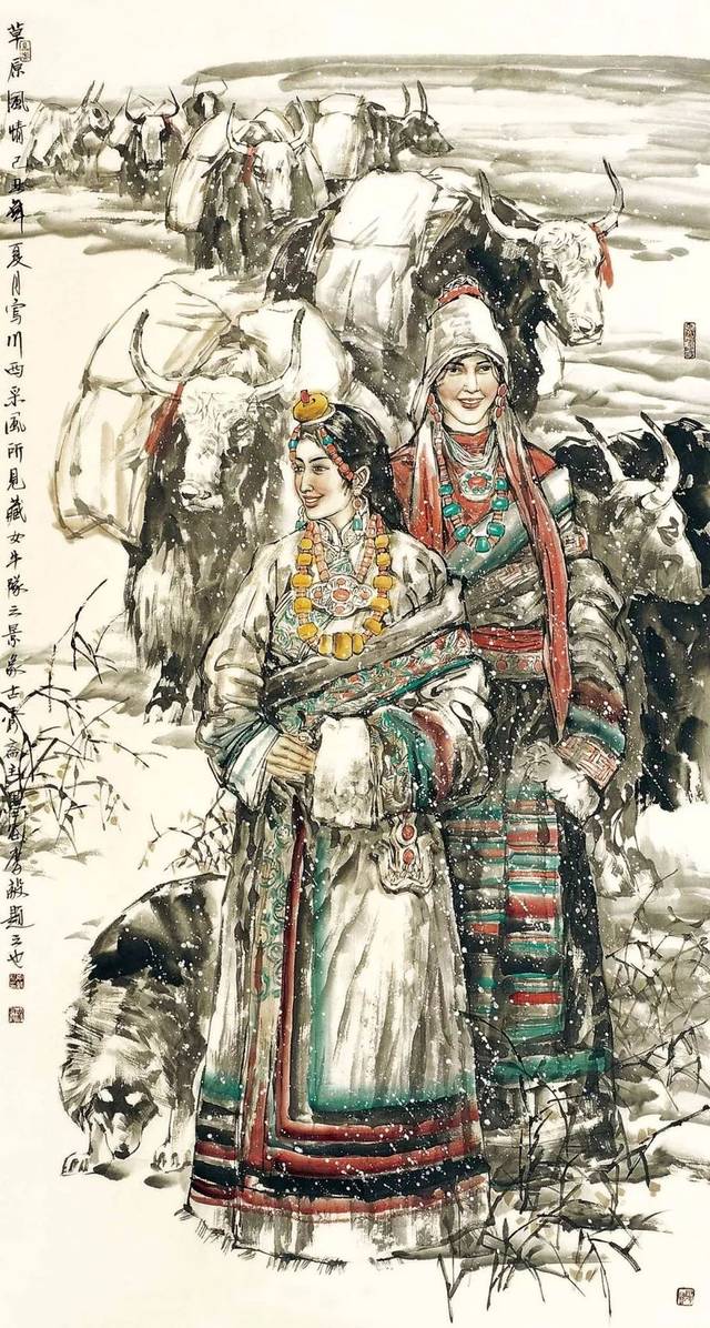 塞外风情|李毅现代水墨人物作品赏析(85幅)