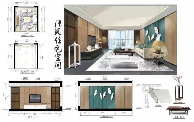 室内上色|室内设计手绘马克笔手绘快题野猪养殖场设计图户外图片
