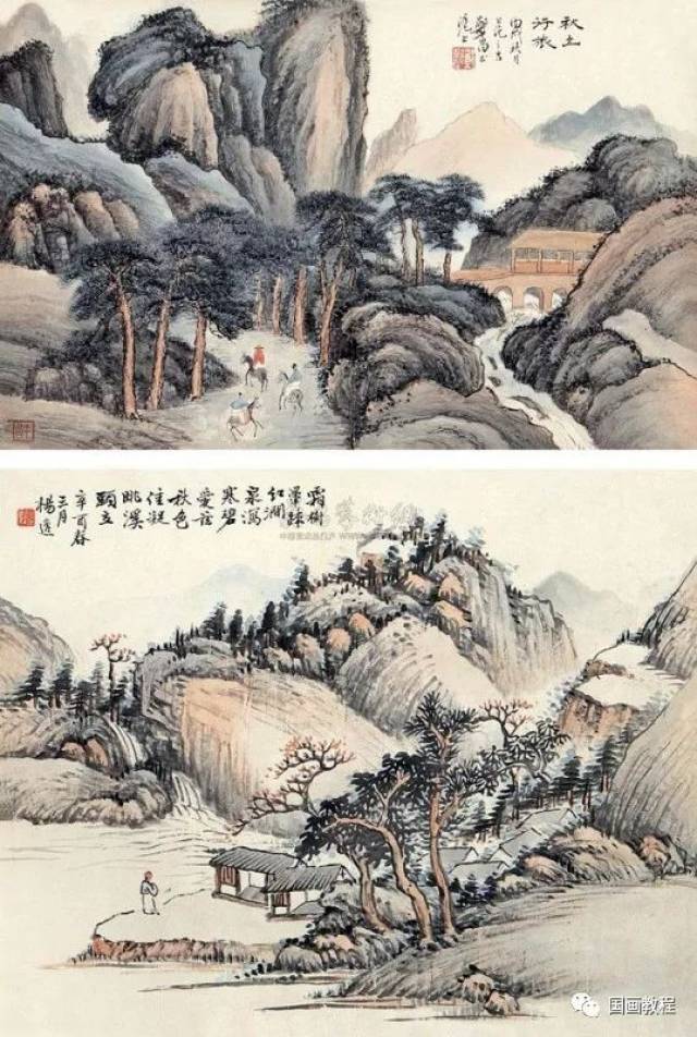 近代画家郑午昌山水画精选作品,太美了!