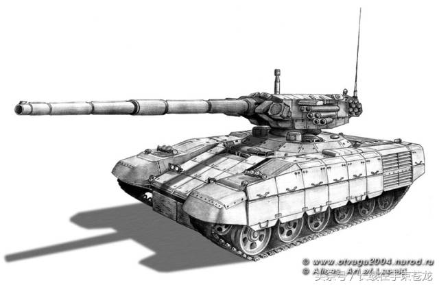 俄罗斯未来坦克T95结构图