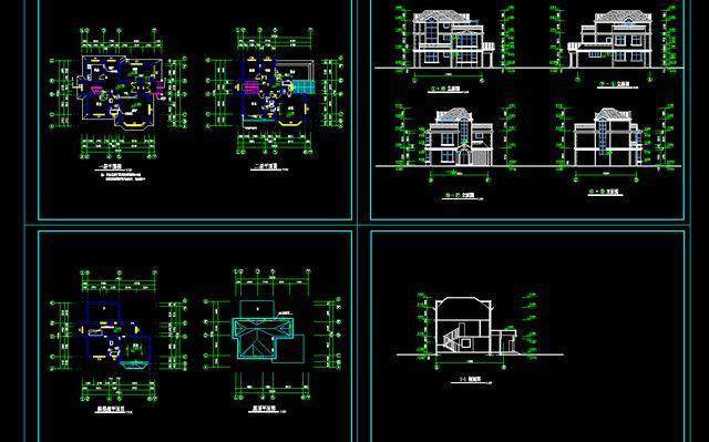 分享个大家图纸内容包括了多种房屋素材
