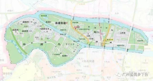 洛浦街地图(广州市番禺区政府门户网站图片 洛浦街人口近30万人,其中